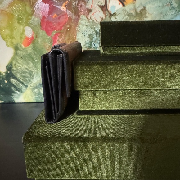 MCM Cognac and Black Leather Wallet - Picture 2 of 9